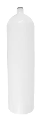 Botella 12 L 171 mm 232 bar, concave (flat bottom) - solo botella, blanco
