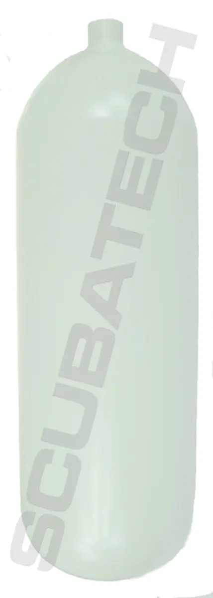 Botella 15 L 203 mm 232 bar, Eurocylinder, solo botella - blanco