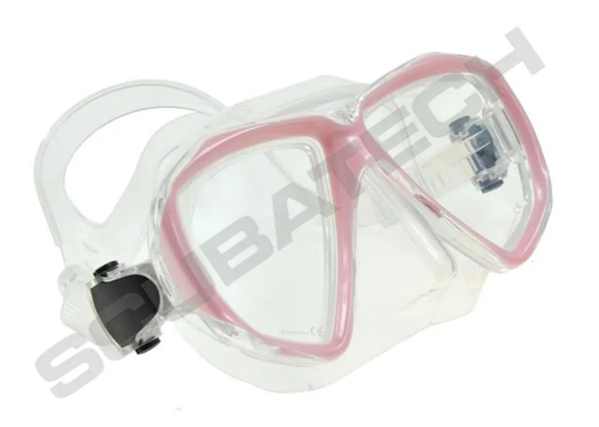 Mask Viper, clear silicone, pink frame