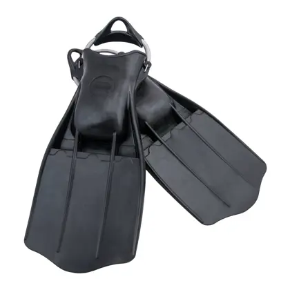 Goma aletas Jetstream con inox muelles para aletas XL - negro