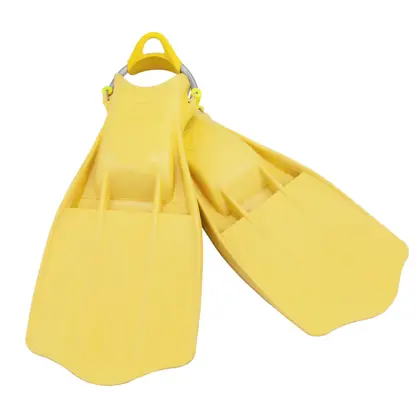Goma aletas Jetstream con inox muelles para aletas XL - amarillo