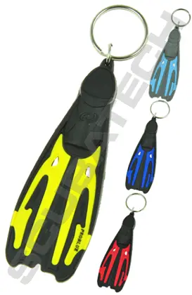 Key fob fin Tiara II yellow