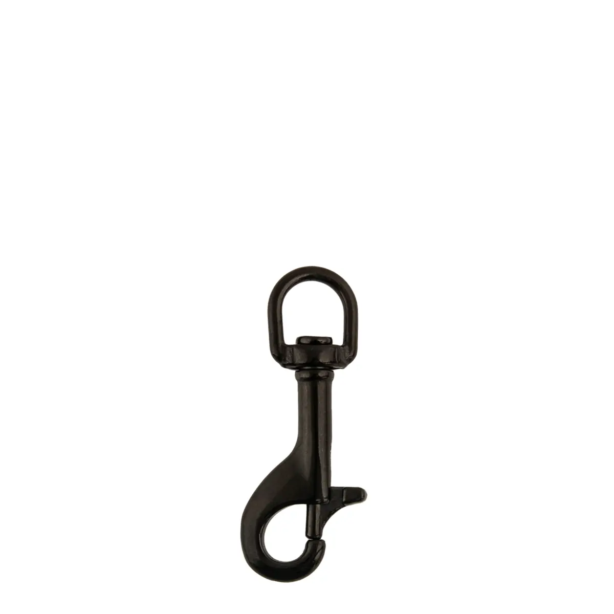 Mosquetón inox 72 mm, "D" type eye, negro - Military Line