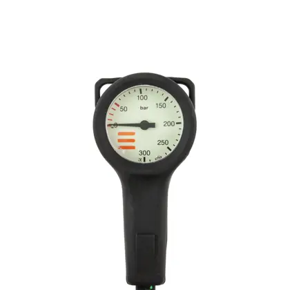 SPG TecLine Slim 52 mm, scale 300 bar, presión de trabajo 230 bar, latiguillos HP 80 cm