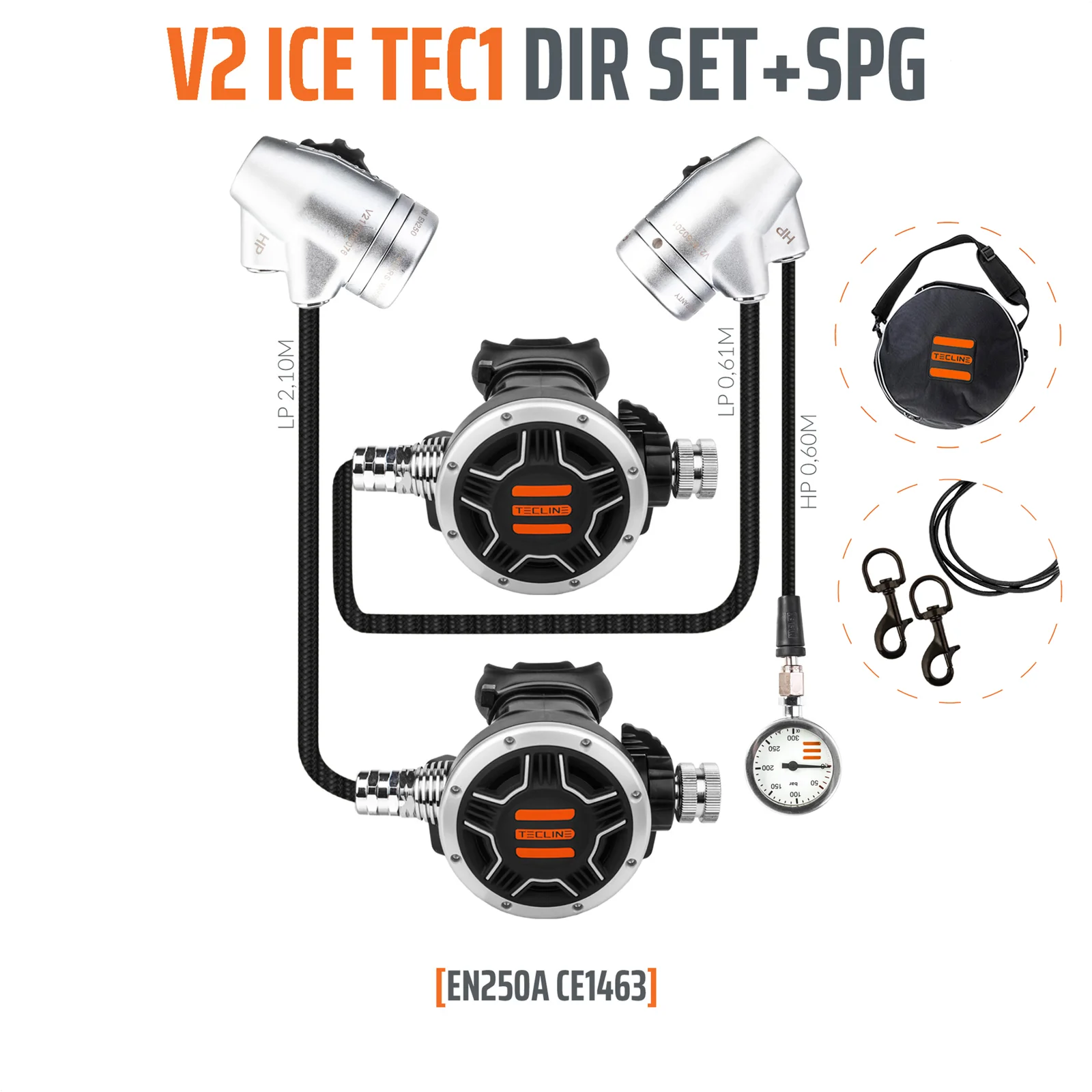 Regulador V2 ICE TEC1 DIR Set con SPG - EN250A
