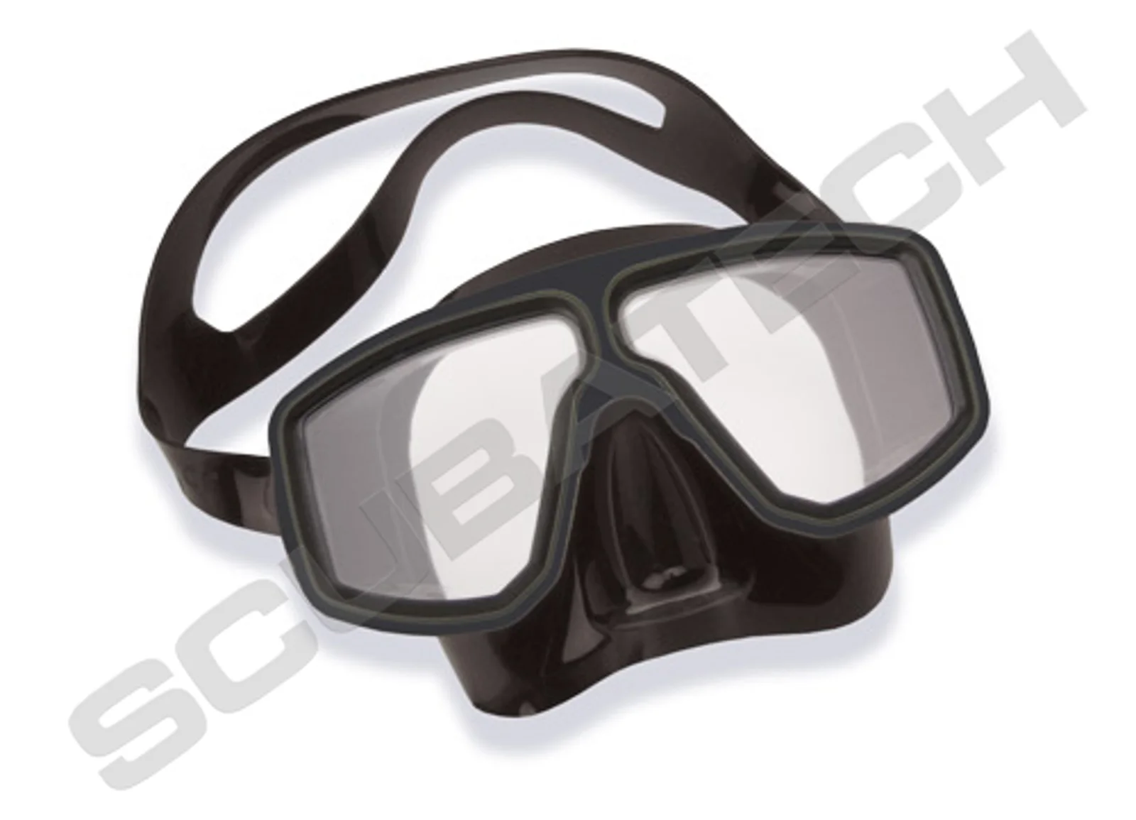 Mask Corsica, black silicone, black frame