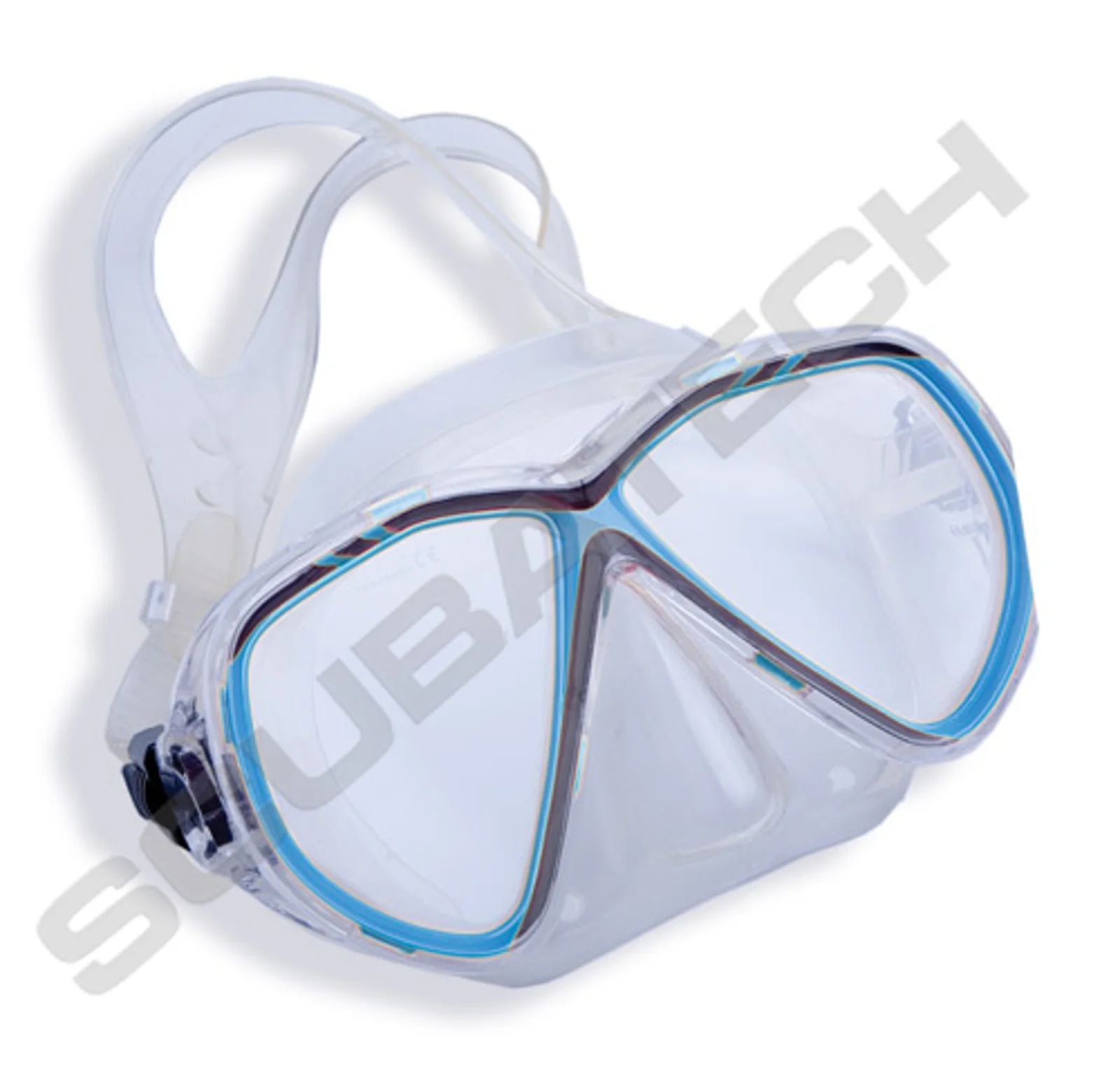 Mask Vision, clear silicone, blue frame