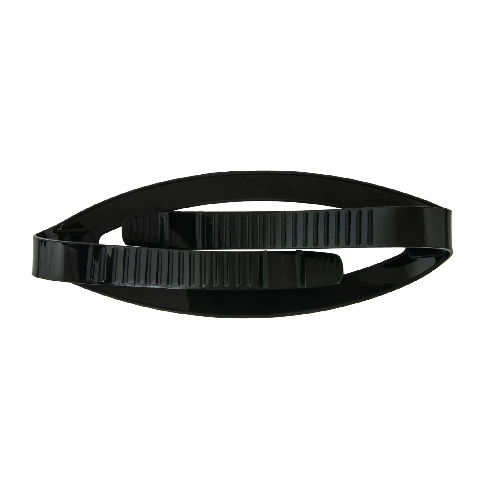 Mask strap, black silicone - 20 mm
