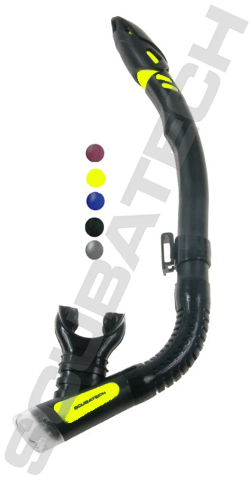 Snorkel SK 09 with valve with freetop black-yellow