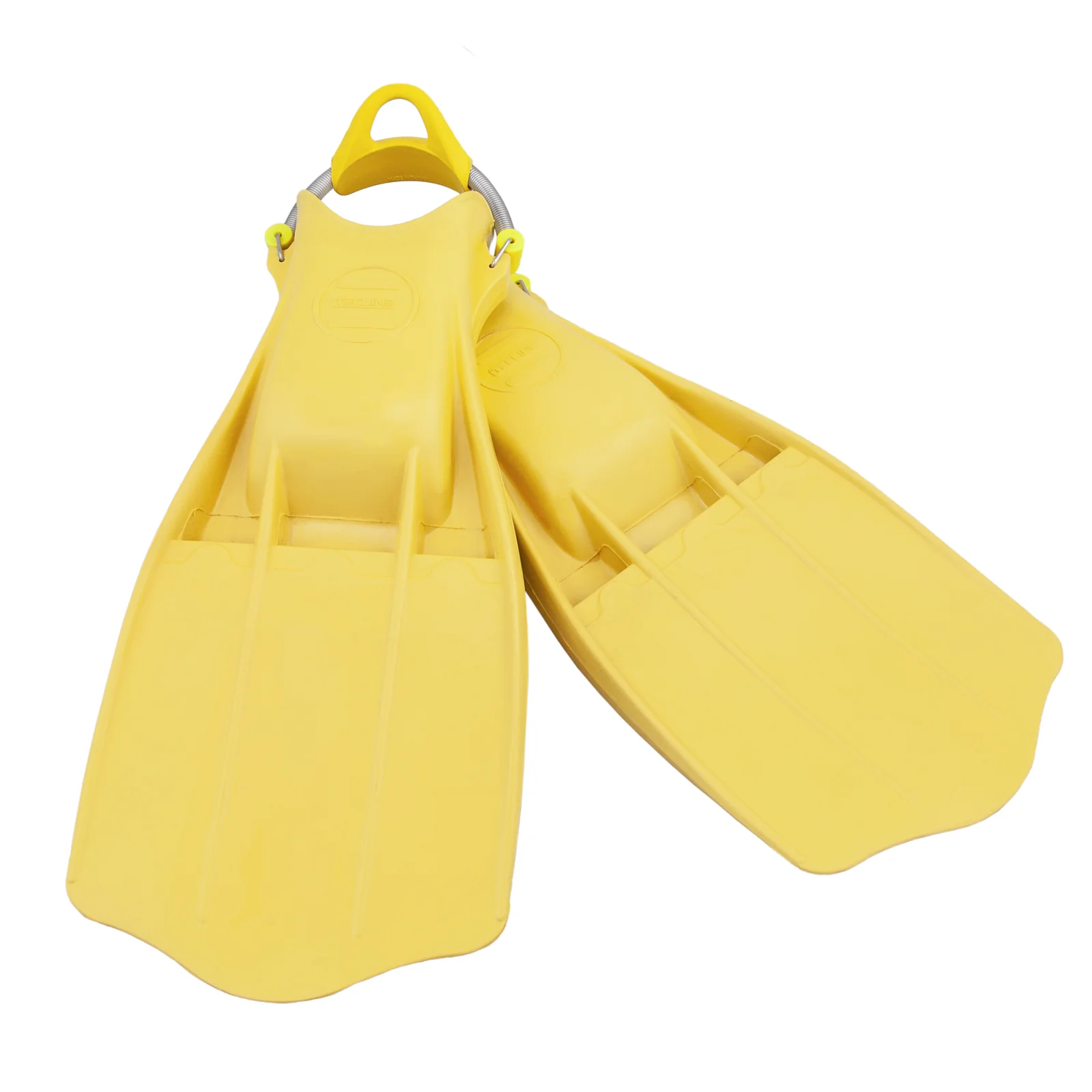 Goma aletas Jetstream con inox muelles para aletas M/L - amarillo