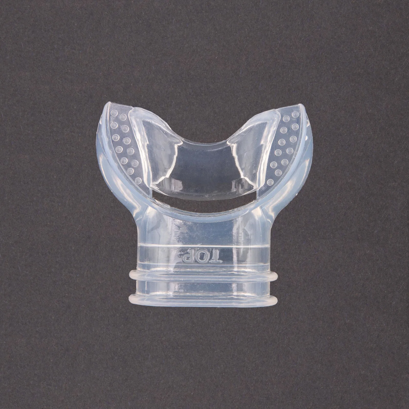 Ergonomic mouthpiece for snorkel - clear