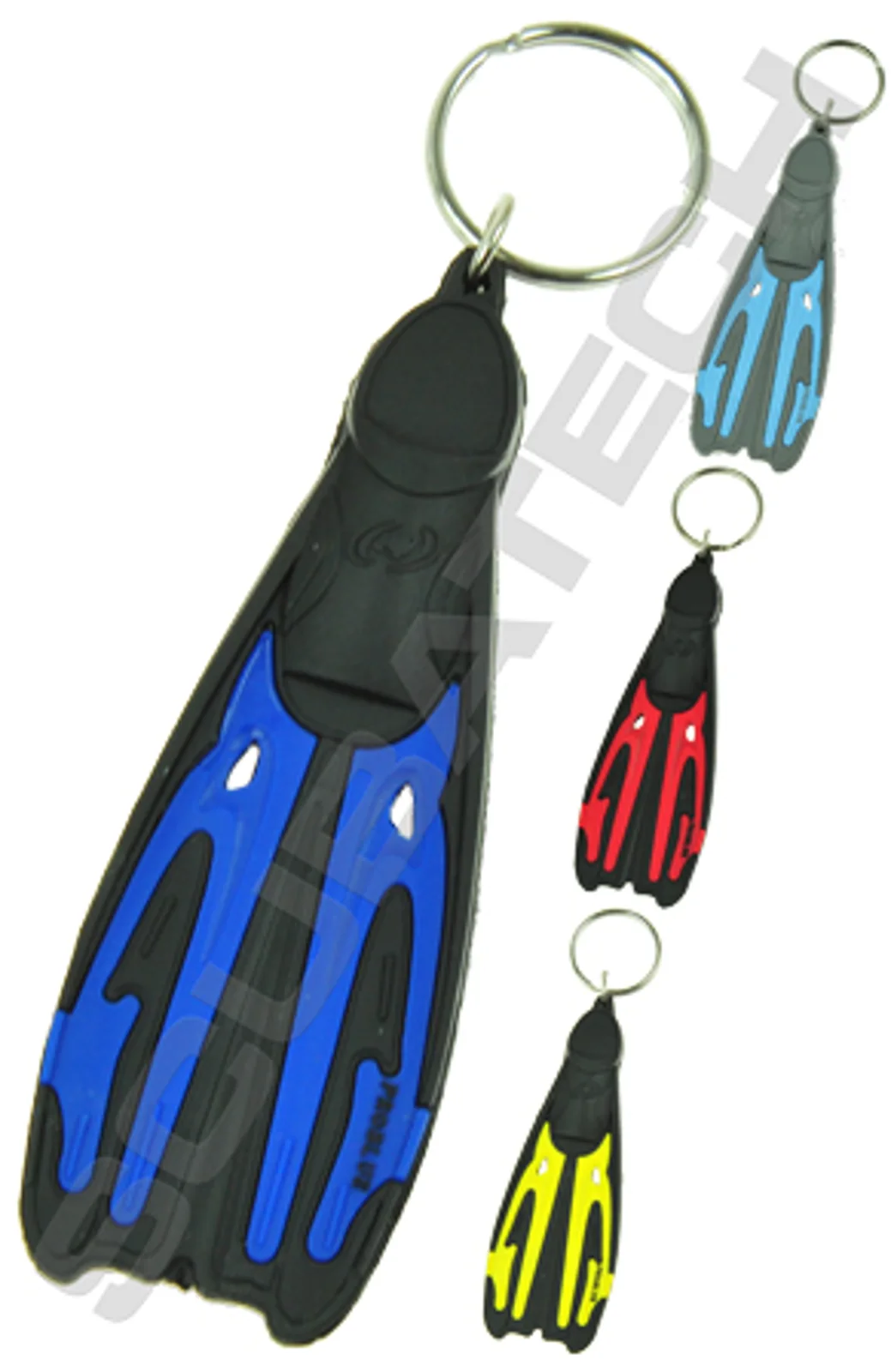 Key fob fin Tiara II blue
