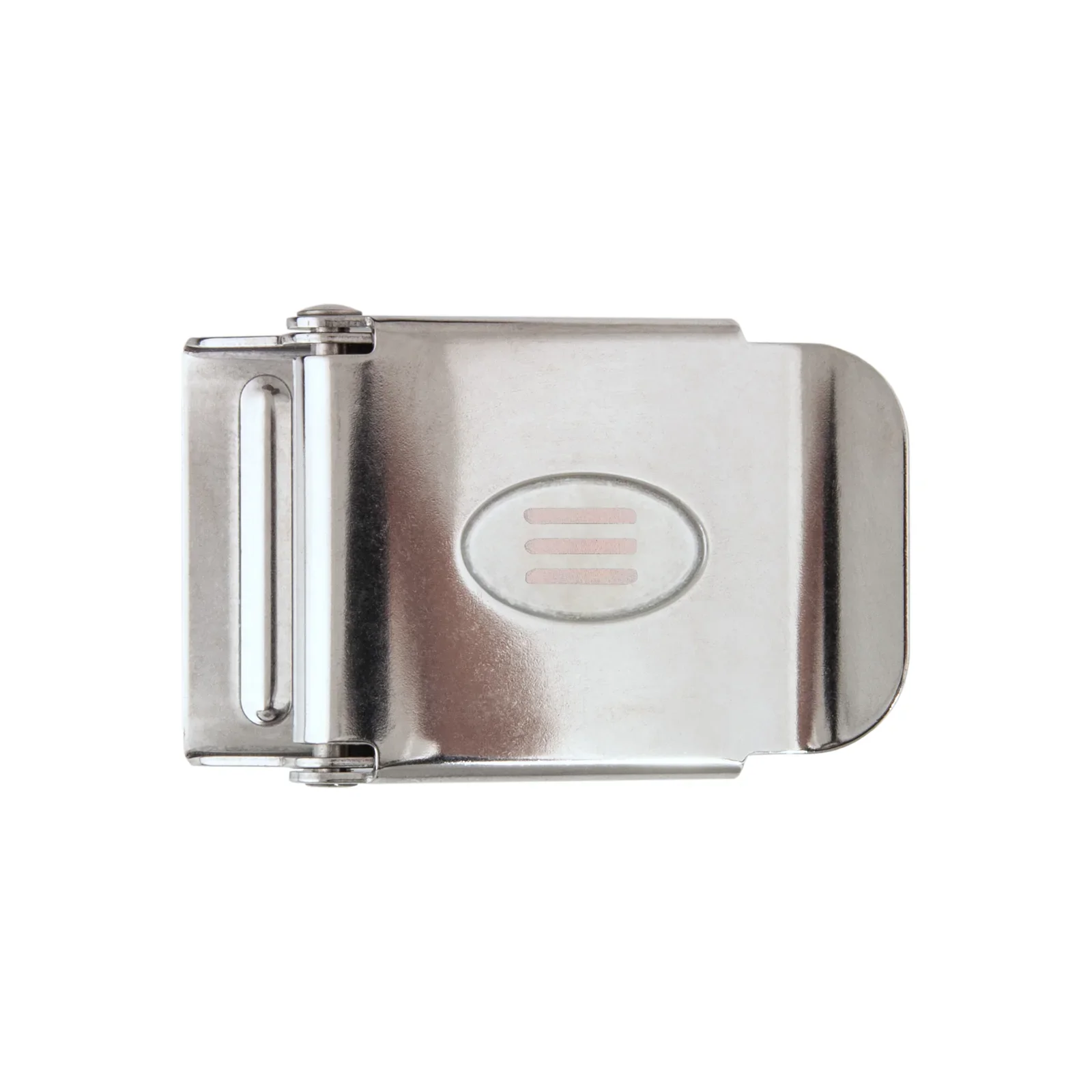 Inox belt hebilla 50 mm con engraved logo E