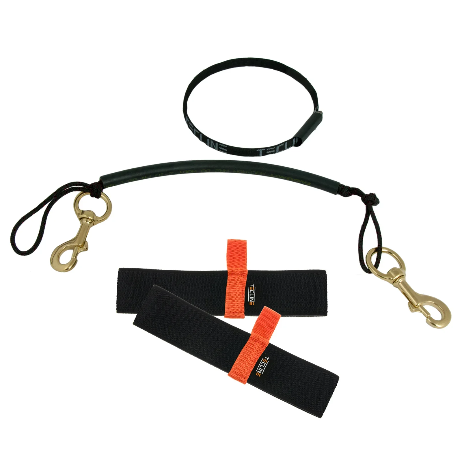 Stage kit de rigging para 10 & 11.1L, latón mosquetones inox 120 mm, elastic bands (color to choose)