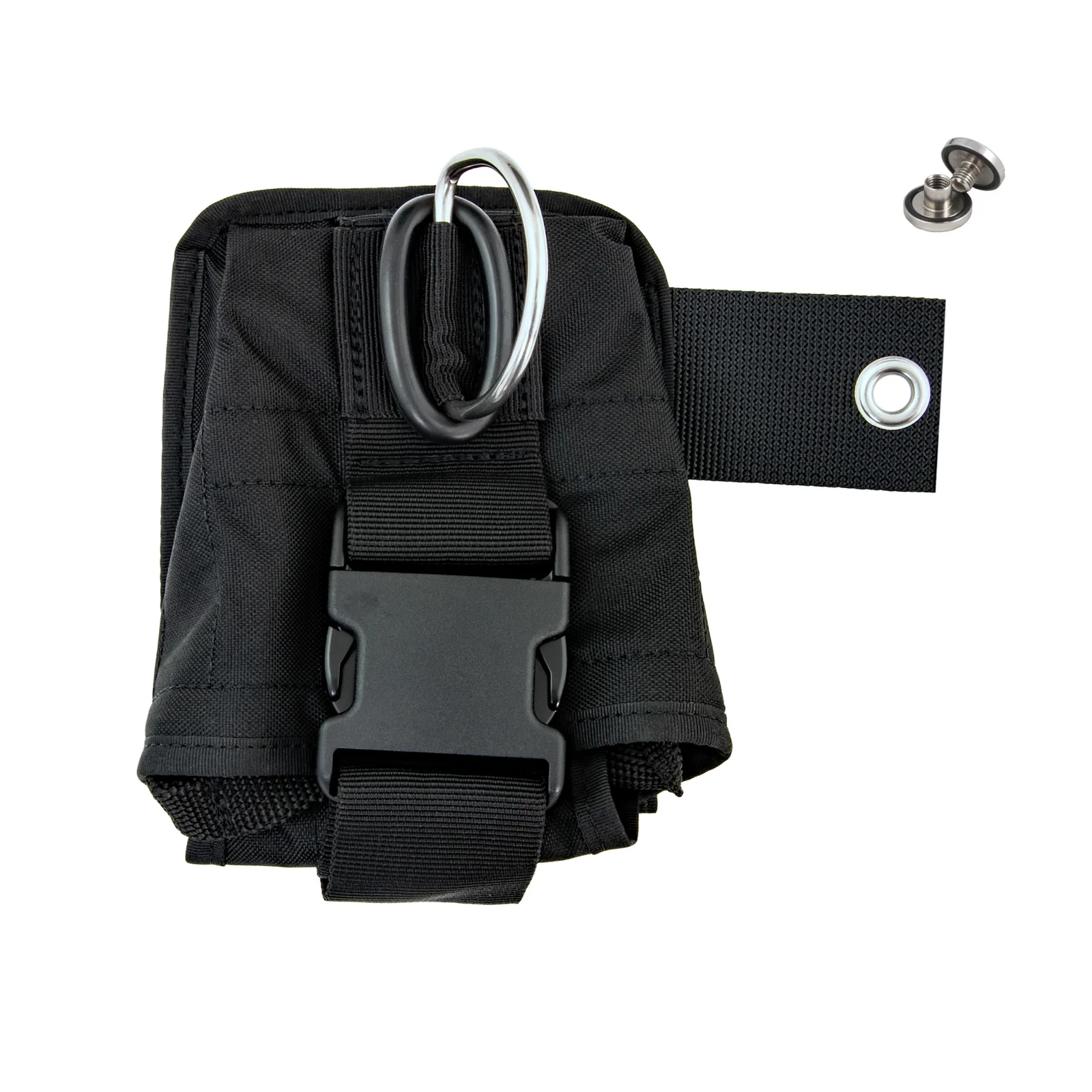 Double bolsillo de lastre soft, fixed to BP, izquierda, negro - Tecline