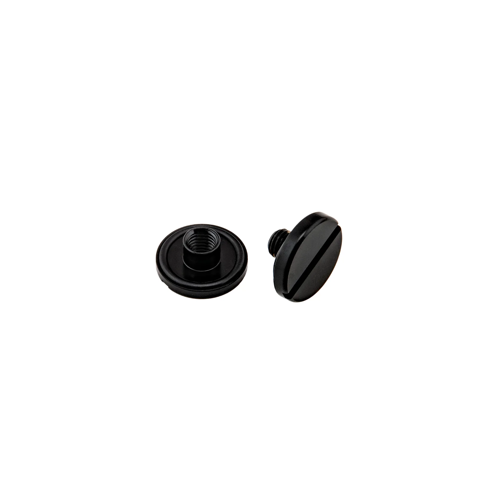 Inox tuerca y bolt con junta tórica corto (10 mm), negro - Military Line
