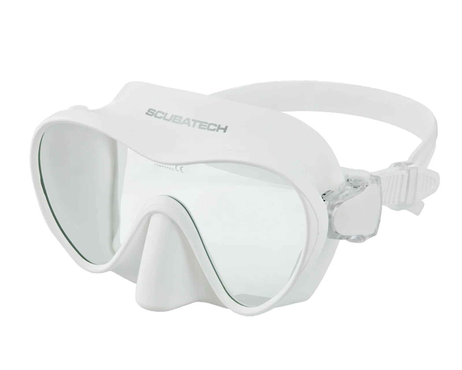 TecLine Frameless View máscara, blanco