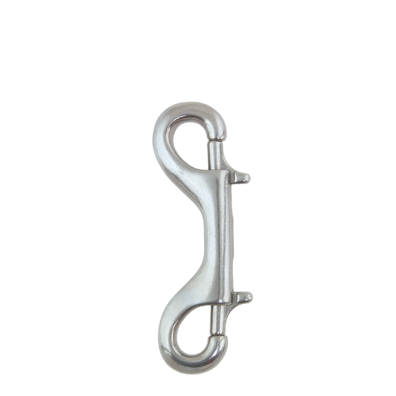 Inox double ender snap 90 mm