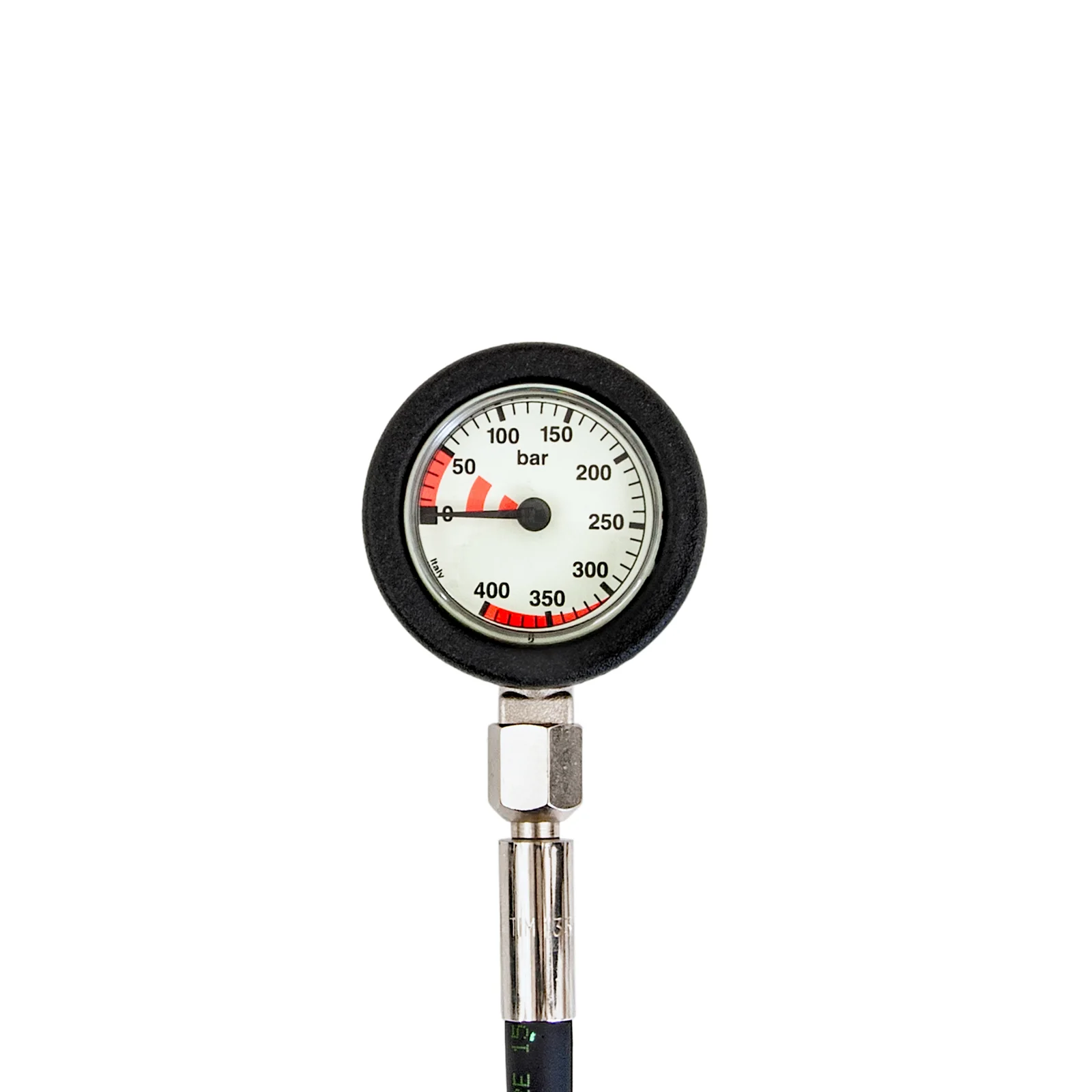 SPG TecLine sidemount 52 mm, scale 400 bar, presión de trabajo 300 bar, latiguillos HP 20 cm