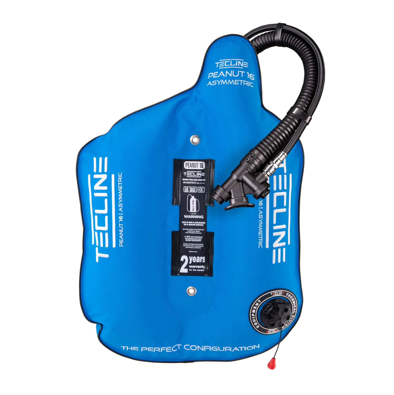 Peanut 16 azul (16kg/35lbs) para mono botella - weight 0,85 kg