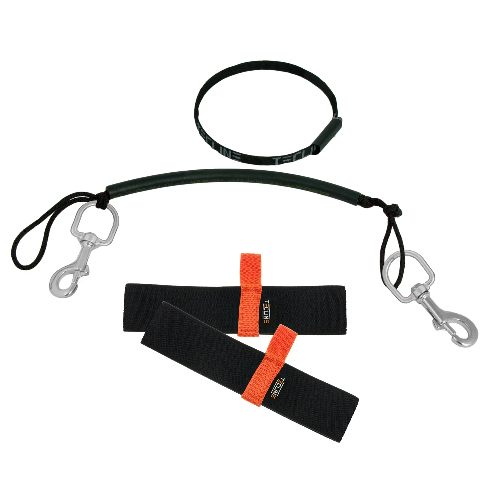 Stage kit de rigging para 10 & 11.1L, inox mosquetones inox 120 mm, elastic bands (color to choose)