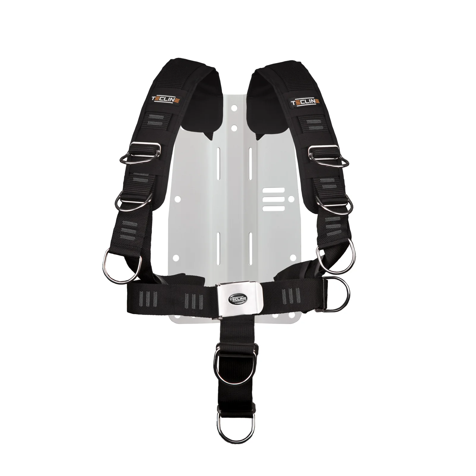 Arnés Tecline Comfort soft cincha "E" - incl. 3 mm aluminio MIDI placas