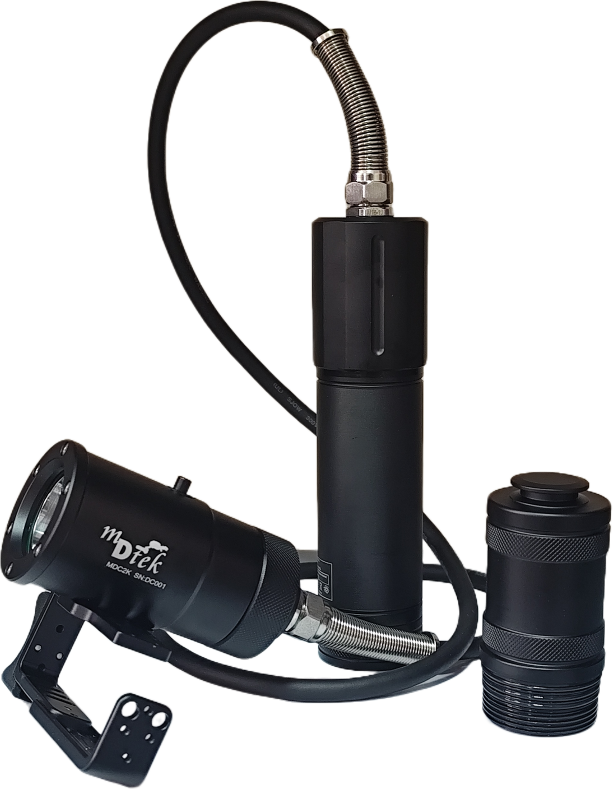Foco 2000 lumen canister + mano 7,5Amp