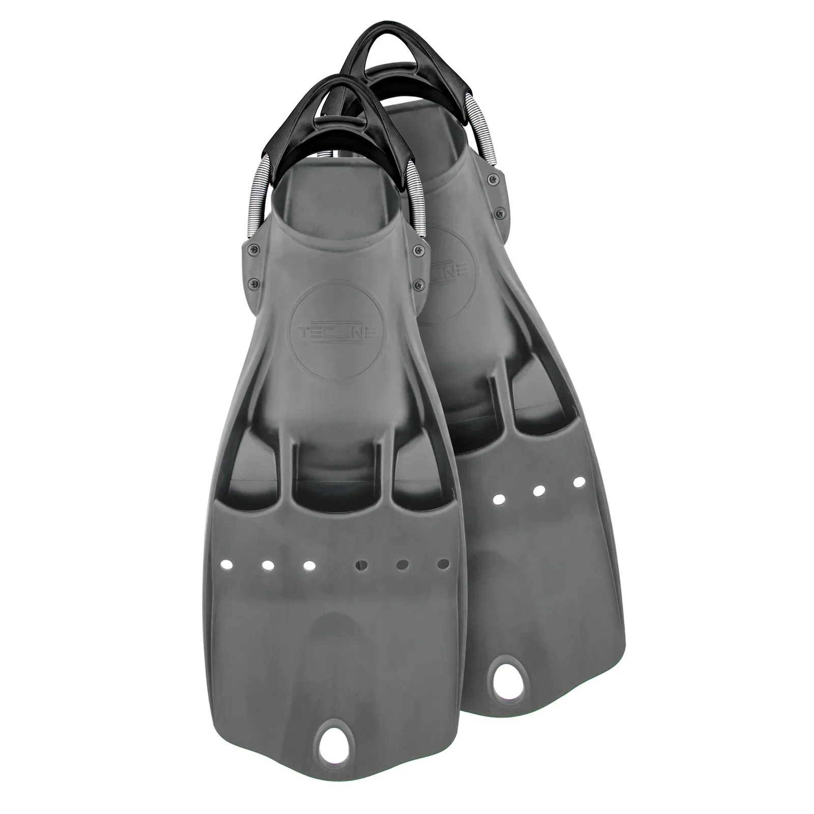 LightJet aletas - negativa flotabilidad, con inox muelles para aletas L - grafito