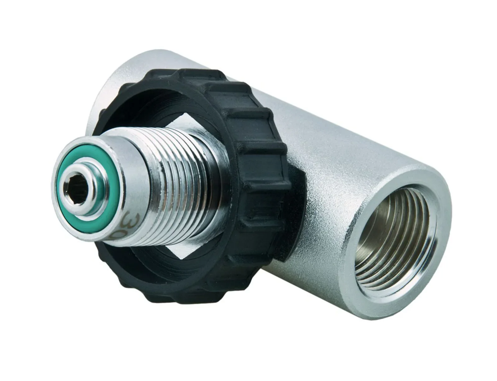 "T" adaptador G5/8 Male 232/300 bar to 2 x G5/8 Female 230 bar - Viton