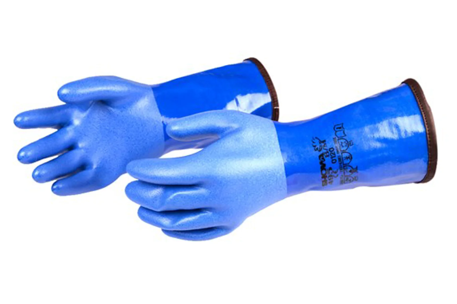 Blue PVC glove standard, with liner M