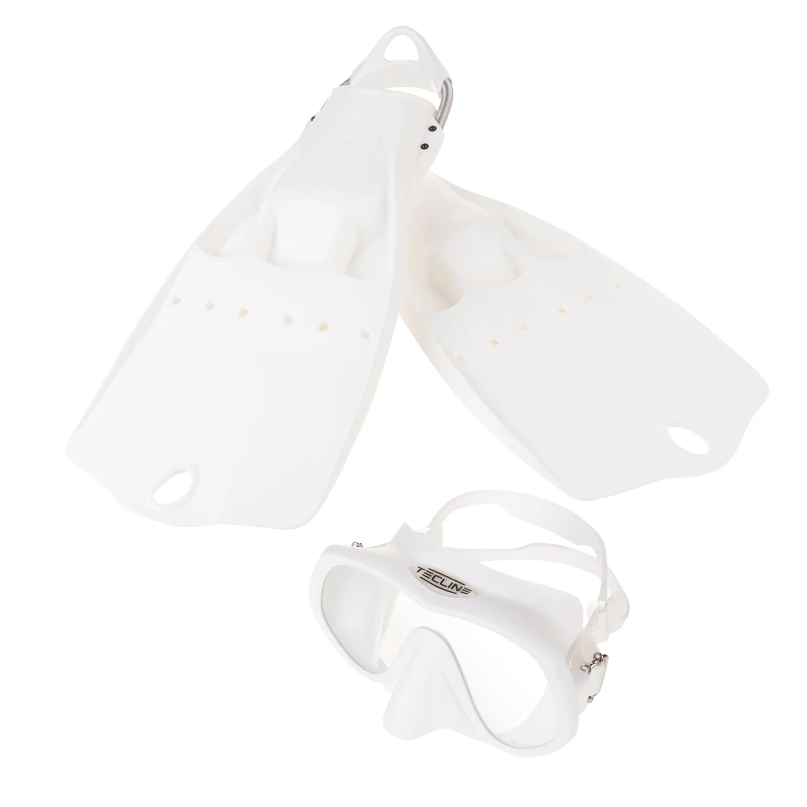Set máscara Frameless Super View + aletas LightJet - blanco